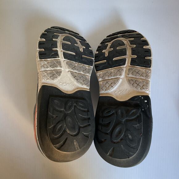 Gdefy Women’s Athletic Walking Shoes Gray Orange Mesh Comfort Sneakers Size ~9 - Picture 7 of 8